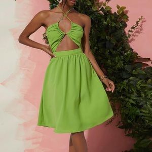 Green summer dress